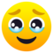 Face Holding Back Tears emoji on Emojione